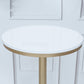 Round Bar Table Gold and Metal Base Bar Table for Kitchen Living Room Coffee Room Clearhalo 'Bar Furniture' 'Bar Tables' 'bar_tables' 'furn' 'furn_bar_tables' 'Furniture' 'Kitchen & Dining Furniture' 6162703