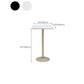 Round Bar Table Gold and Metal Base Bar Table for Kitchen Living Room Coffee Room Clearhalo 'Bar Furniture' 'Bar Tables' 'bar_tables' 'furn' 'furn_bar_tables' 'Furniture' 'Kitchen & Dining Furniture' 6162714