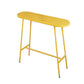 Modern Oval Pub Table Metal Bar Height Table with Footrest for Outdoor Yellow Without Chairs Clearhalo 'Bar Furniture' 'Bar Tables' 'bar_tables' 'furn' 'furn_bar_tables' 'Furniture' 'Kitchen & Dining Furniture' 6162881