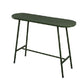 Modern Oval Pub Table Metal Bar Height Table with Footrest for Outdoor Green Without Chairs Clearhalo 'Bar Furniture' 'Bar Tables' 'bar_tables' 'furn' 'furn_bar_tables' 'Furniture' 'Kitchen & Dining Furniture' 6162883