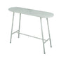 Modern Oval Pub Table Metal Bar Height Table with Footrest for Outdoor White Without Chairs Clearhalo 'Bar Furniture' 'Bar Tables' 'bar_tables' 'furn' 'furn_bar_tables' 'Furniture' 'Kitchen & Dining Furniture' 6162885