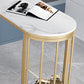 Modern Stone Bar Table Dining Table with Storage Shelves for Kitchen Living Room Clearhalo 'Bar Furniture' 'Bar Tables' 'bar_tables' 'furn' 'furn_bar_tables' 'Furniture' 'Kitchen & Dining Furniture' 6162901