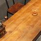 Table de bar industrielle Table de pub rectangulaire en bois massif pour l'intérieur