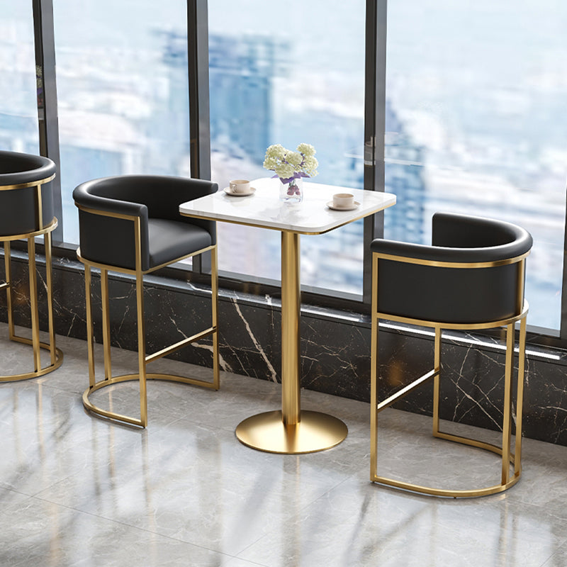 Sintered Stone Bar Table Traditional Luxury Dining Table for Kitchen Living Room Clearhalo 'Bar Furniture' 'Bar Tables' 'bar_tables' 'furn' 'furn_bar_tables' 'Furniture' 'Kitchen & Dining Furniture' 6163004