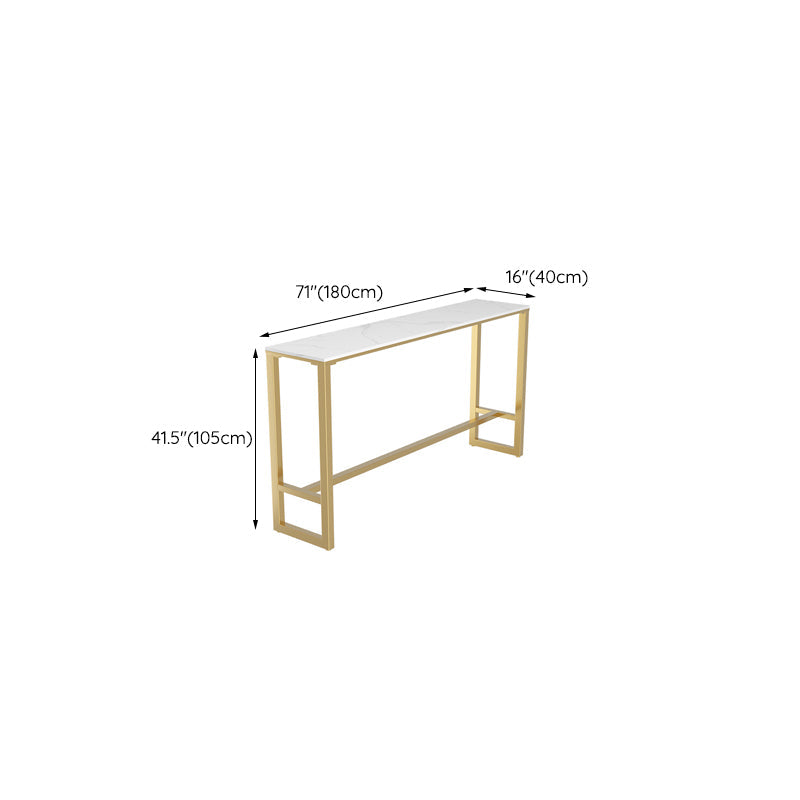 Sintered Stone Bar Table Traditional Luxury Dining Table for Kitchen Living Room Clearhalo 'Bar Furniture' 'Bar Tables' 'bar_tables' 'furn' 'furn_bar_tables' 'Furniture' 'Kitchen & Dining Furniture' 6163010