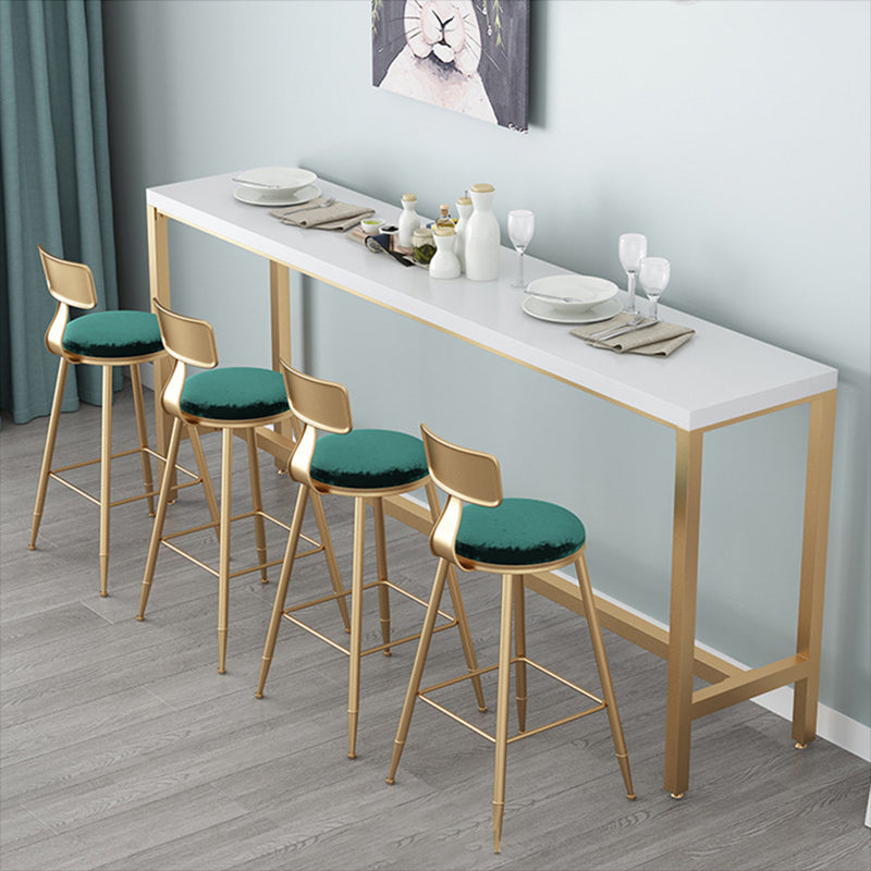 Contemporary Bar Table Rectangle Solid Wood Pub Table for Outdoor White Without Chairs Clearhalo 'Bar Furniture' 'Bar Tables' 'bar_tables' 'furn' 'furn_bar_tables' 'Furniture' 'Kitchen & Dining Furniture' 6163019