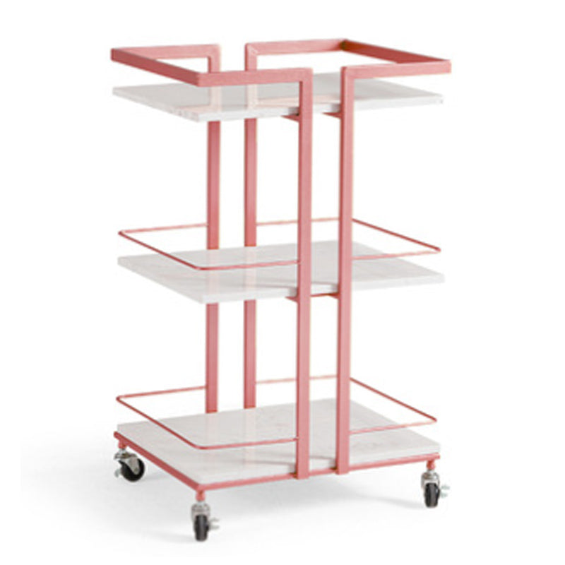 29.92" High Modern Prep Table Rolling Metal Prep Table for Home