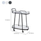 Contemporary Style Oval Prep Table Rolling Metal Prep Table for Kitchen Clearhalo 'furn' 'furn_kitchen_islands_carts' 'Furniture' 'Kitchen & Dining Furniture' 'Kitchen Islands & Carts' 'kitchen_islands_carts' 6165771