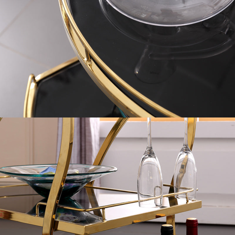 32.68" High Contemporary Style Prep Table Rolling Metal Prep Table for Kitchen