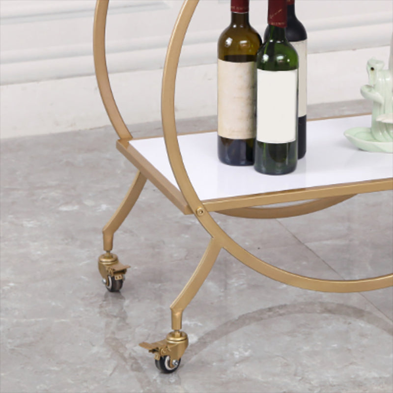 30.71" High Contemporary Style Prep Table Rolling Metal Prep Table for Kitchen