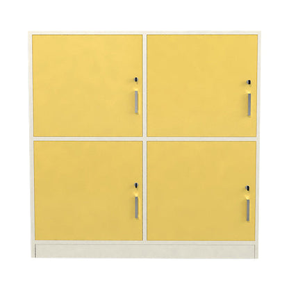 Gabinete de almacenamiento moderno de acabado mate de madera fabricada con puertas con bisagras