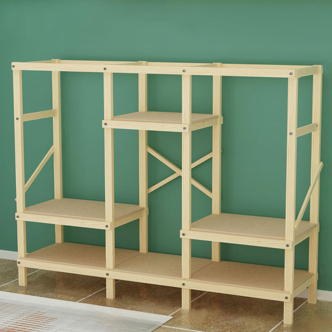 Contemporary Style Wardrobe Pine Solid Wood 1-Door Wardrobe Closet for Bedroom Clearhalo 'Armoires & Wardrobes' 'armoires_wardrobes' 'Bedroom Furniture' 'furn' 'furn_armoires_wardrobes' 'Furniture' 6165872