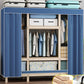 Contemporary Style Wardrobe Pine Solid Wood 1-Door Wardrobe Closet for Bedroom 59"L x 18"W x 66"H Light Blue Clearhalo 'Armoires & Wardrobes' 'armoires_wardrobes' 'Bedroom Furniture' 'furn' 'furn_armoires_wardrobes' 'Furniture' 6165873