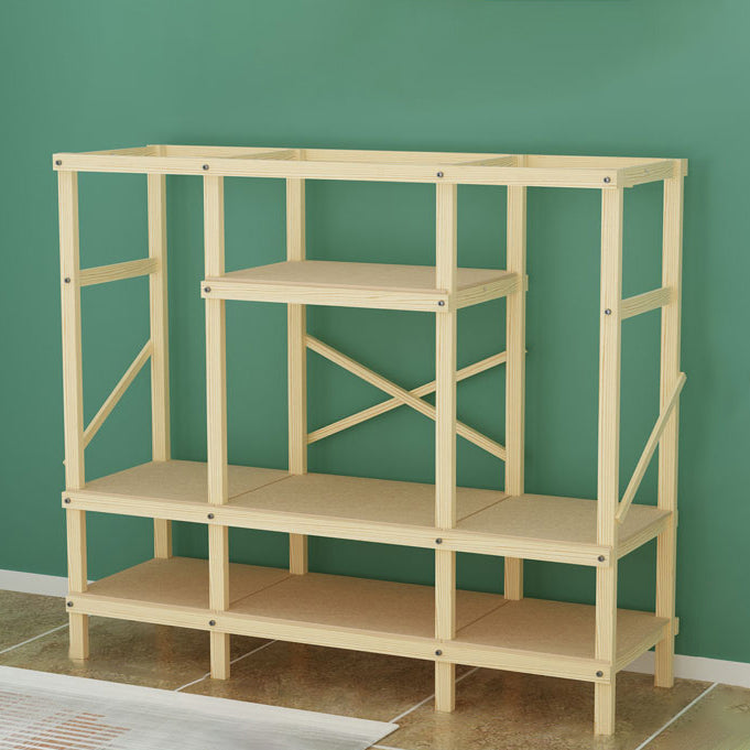 Contemporary Style Wardrobe Pine Solid Wood 1-Door Wardrobe Closet for Bedroom Clearhalo 'Armoires & Wardrobes' 'armoires_wardrobes' 'Bedroom Furniture' 'furn' 'furn_armoires_wardrobes' 'Furniture' 6165876