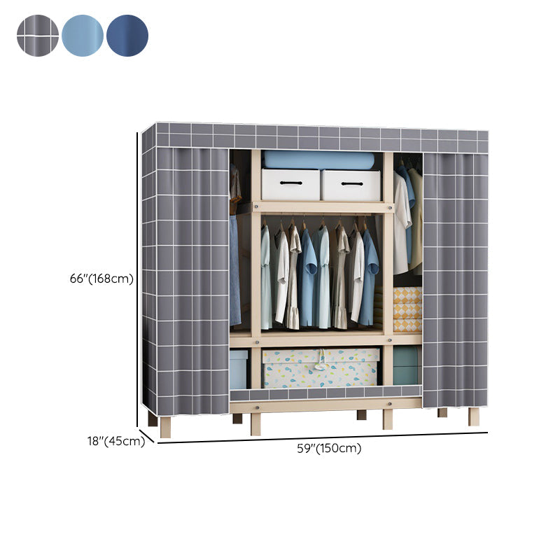 Contemporary Style Wardrobe Pine Solid Wood 1-Door Wardrobe Closet for Bedroom Clearhalo 'Armoires & Wardrobes' 'armoires_wardrobes' 'Bedroom Furniture' 'furn' 'furn_armoires_wardrobes' 'Furniture' 6165892