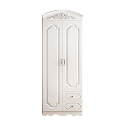 Engineered Wood Cabinet with 2 Drawers French Country White Wardrobe for Home 2 Clearhalo 'Armoires & Wardrobes' 'armoires_wardrobes' 'Bedroom Furniture' 'furn' 'furn_armoires_wardrobes' 'Furniture' 6165896