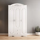Engineered Wood Cabinet with 2 Drawers French Country White Wardrobe for Home Clearhalo 'Armoires & Wardrobes' 'armoires_wardrobes' 'Bedroom Furniture' 'furn' 'furn_armoires_wardrobes' 'Furniture' 6165913