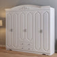 Engineered Wood Cabinet with 2 Drawers French Country White Wardrobe for Home Clearhalo 'Armoires & Wardrobes' 'armoires_wardrobes' 'Bedroom Furniture' 'furn' 'furn_armoires_wardrobes' 'Furniture' 6165914