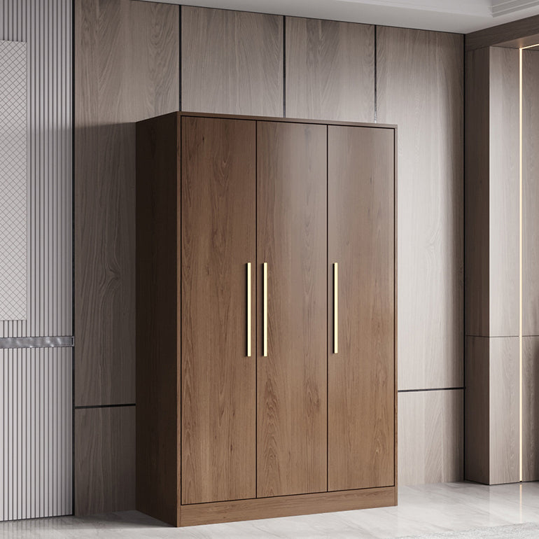 Brown Engineered Wood Wardrobe Closet Modern Wardrobe Armoire