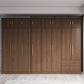 Brown Engineered Wood Wardrobe Closet Modern Wardrobe Armoire