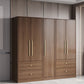 Brown Engineered Wood Wardrobe Closet Modern Wardrobe Armoire