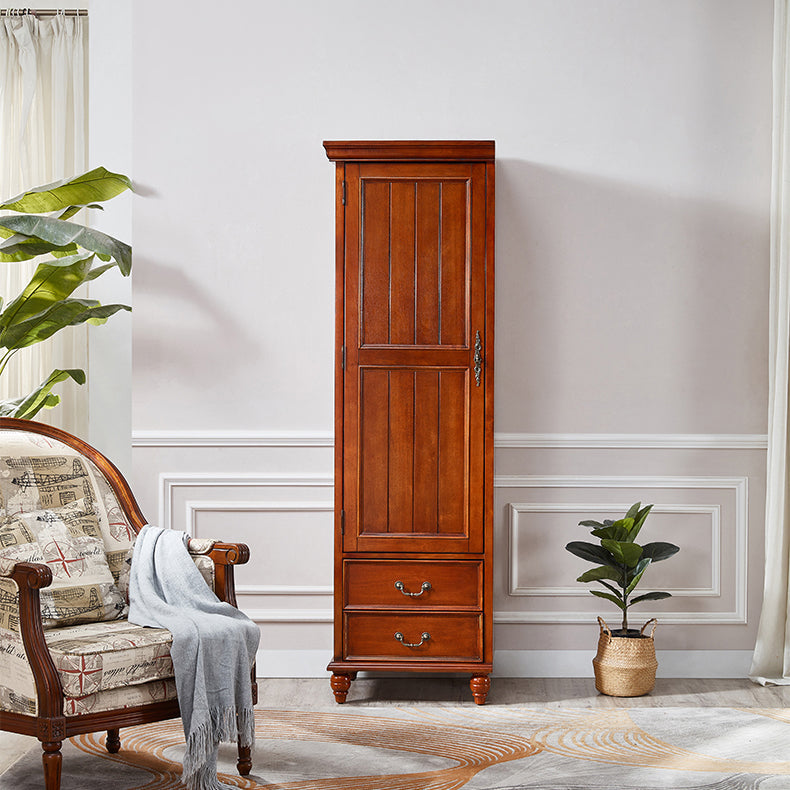 Tradizionale armadio di magazzino in legno di betulla con mobile per finitura opaca per casa incernierata per casa