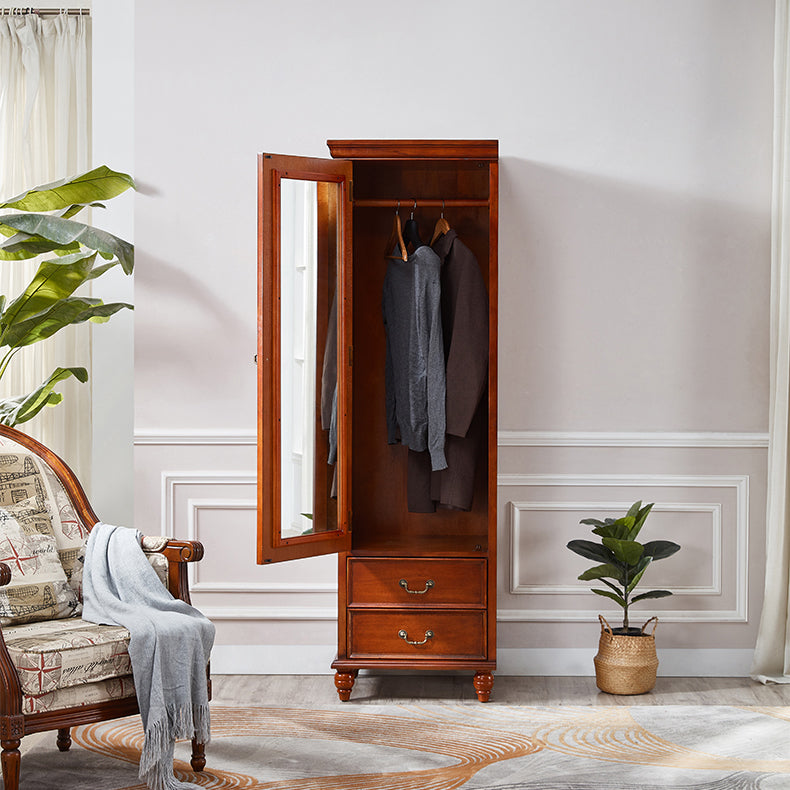 Tradizionale armadio di magazzino in legno di betulla con mobile per finitura opaca per casa incernierata per casa