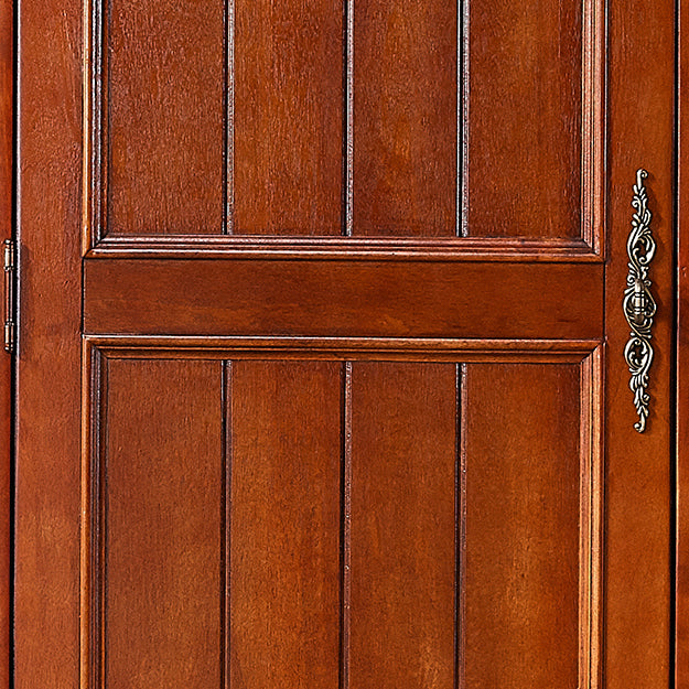 Tradizionale armadio di magazzino in legno di betulla con mobile per finitura opaca per casa incernierata per casa