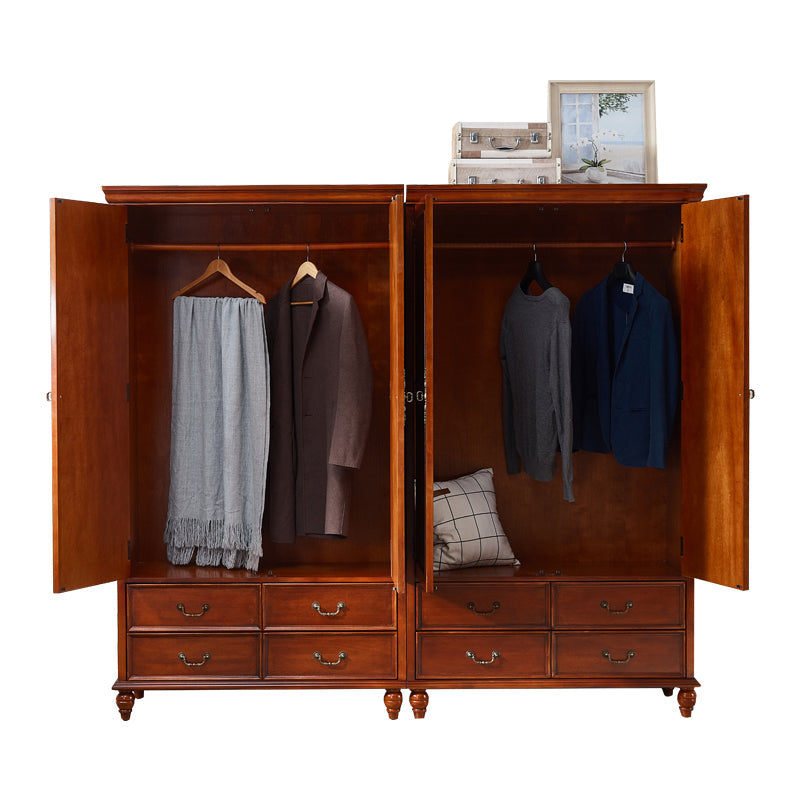 Tradizionale armadio di magazzino in legno di betulla con mobile per finitura opaca per casa incernierata per casa