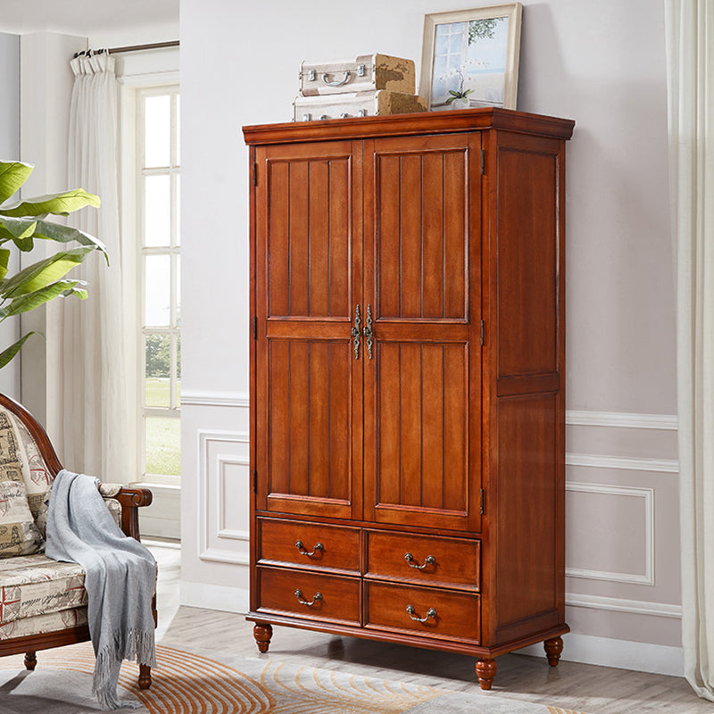 Tradizionale armadio di magazzino in legno di betulla con mobile per finitura opaca per casa incernierata per casa