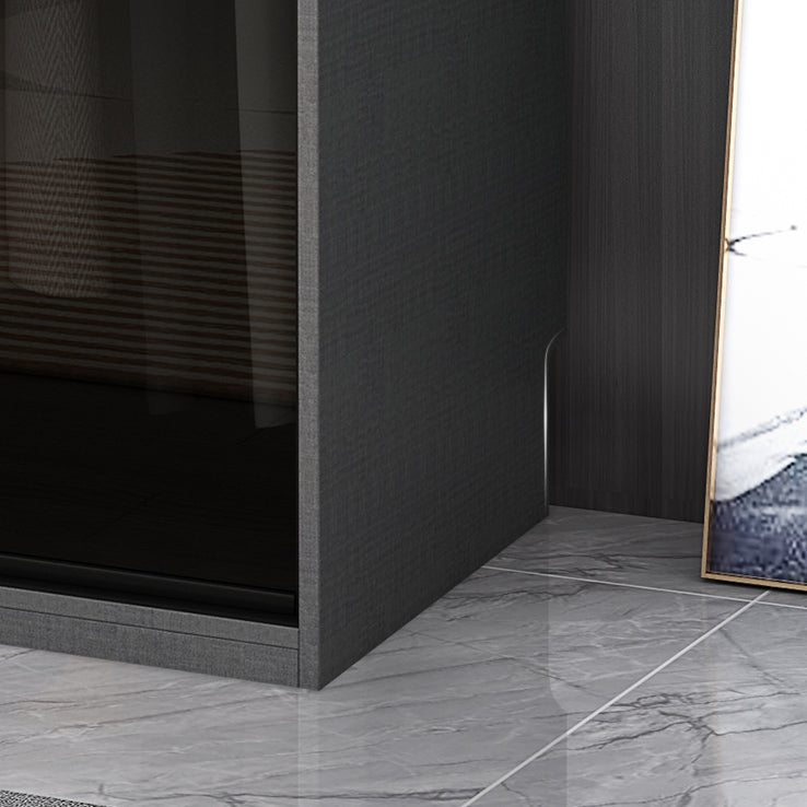 Asta di stoffa del guardaroba in vetro in stile contemporaneo incluso l'armadio del guardaroba per la casa