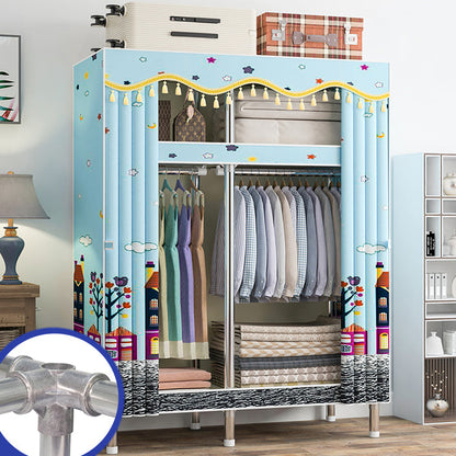 Armaco di guardaroba contemporaneo con scaffali armadio del guardaroba in acciaio