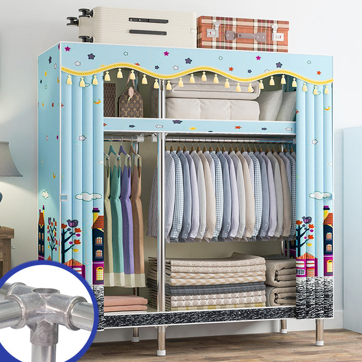 Armaco di guardaroba contemporaneo con scaffali armadio del guardaroba in acciaio