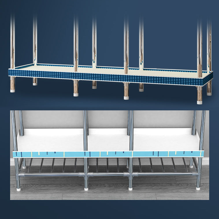 Armaco di guardaroba contemporaneo con scaffali armadio del guardaroba in acciaio