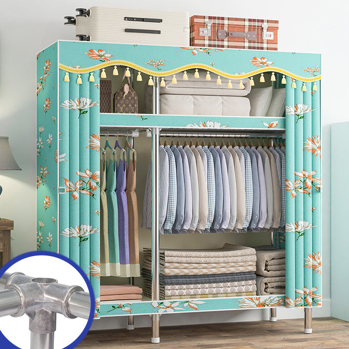 Armaco di guardaroba contemporaneo con scaffali armadio del guardaroba in acciaio