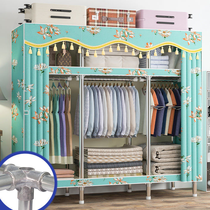 Armaco di guardaroba contemporaneo con scaffali armadio del guardaroba in acciaio