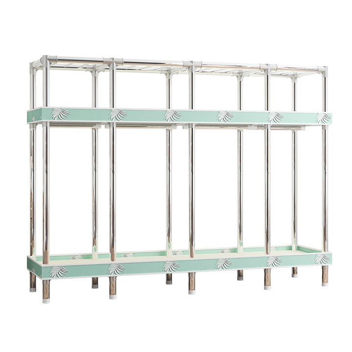 Armaco di guardaroba contemporaneo con scaffali armadio del guardaroba in acciaio