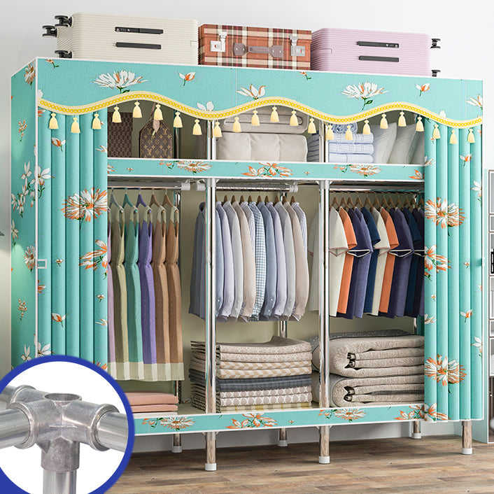 Armaco di guardaroba contemporaneo con scaffali armadio del guardaroba in acciaio