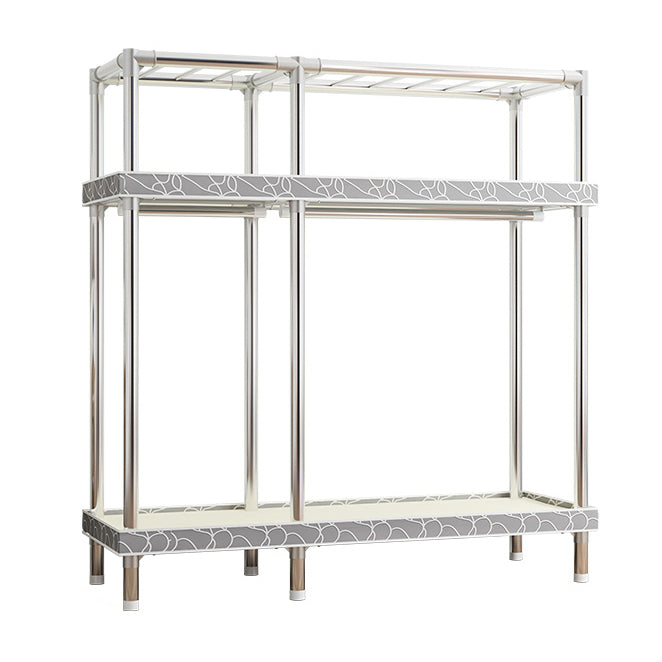 Armaco di guardaroba contemporaneo con scaffali armadio del guardaroba in acciaio