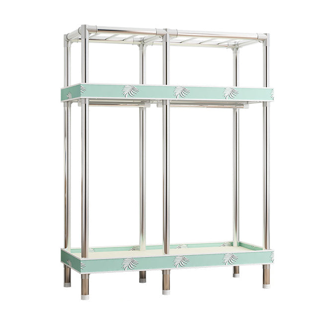 Armaco di guardaroba contemporaneo con scaffali armadio del guardaroba in acciaio