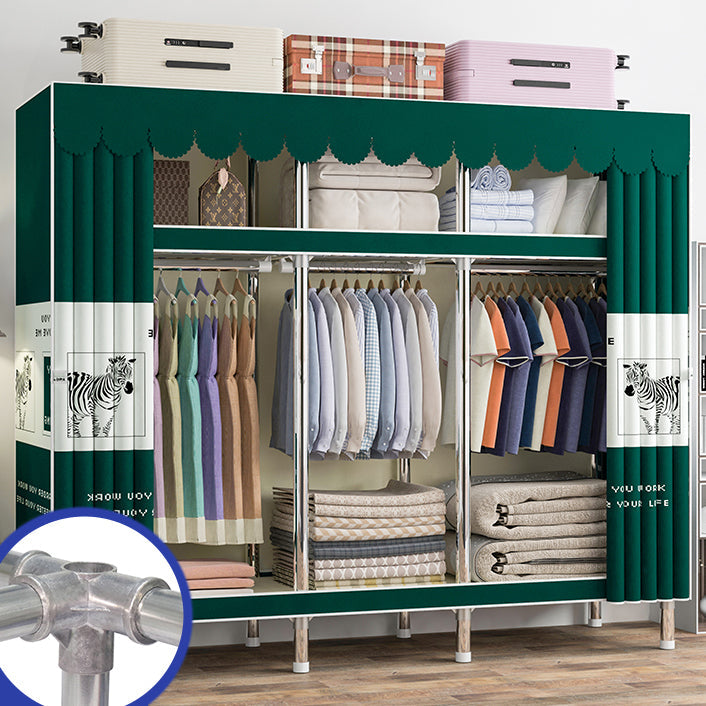 Armaco di guardaroba contemporaneo con scaffali armadio del guardaroba in acciaio