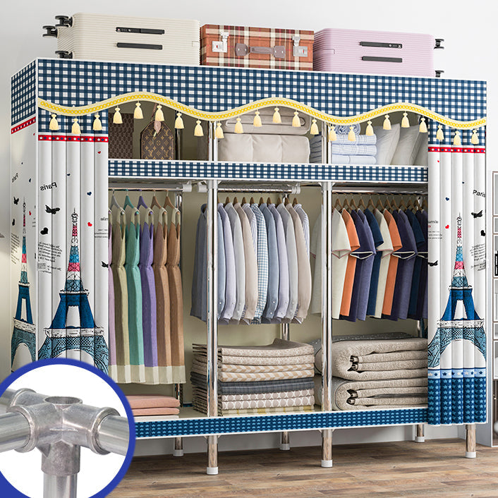 Armaco di guardaroba contemporaneo con scaffali armadio del guardaroba in acciaio