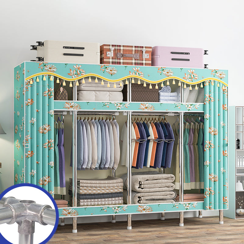 Armaco di guardaroba contemporaneo con scaffali armadio del guardaroba in acciaio