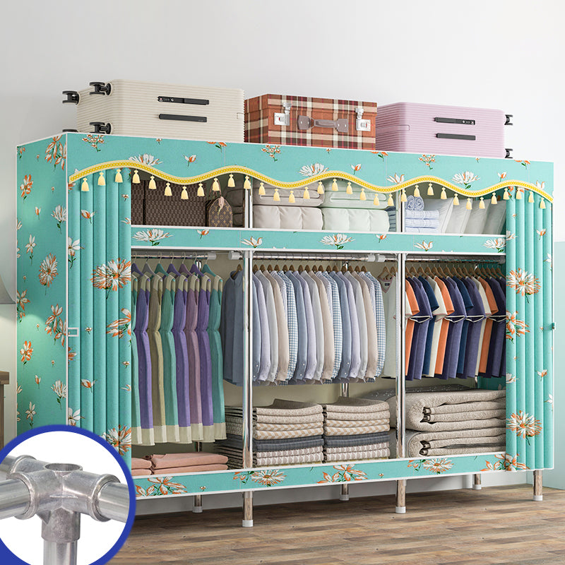 Armaco di guardaroba contemporaneo con scaffali armadio del guardaroba in acciaio