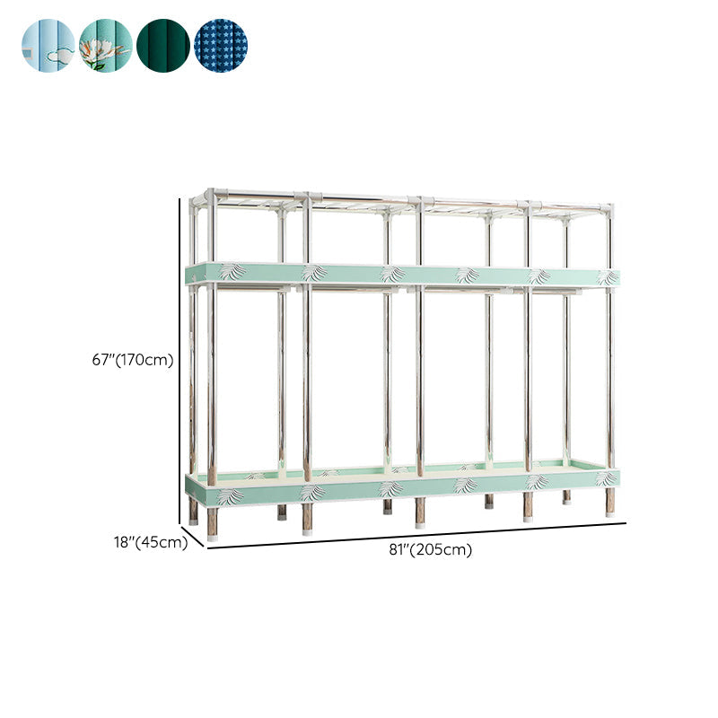 Armaco di guardaroba contemporaneo con scaffali armadio del guardaroba in acciaio