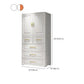 Contemporary Wardrobe Closet Plastic Wardrobe Cabinet with Legs Clearhalo 'Armoires & Wardrobes' 'armoires_wardrobes' 'Bedroom Furniture' 'furn' 'furn_armoires_wardrobes' 'Furniture' 6166127