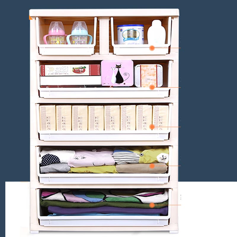 Non-Hanging Armoire with Drawer Contemporary Storage Cabinet Clearhalo 'Armoires & Wardrobes' 'armoires_wardrobes' 'Bedroom Furniture' 'furn' 'furn_armoires_wardrobes' 'Furniture' 6166139