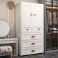 White Plastic Wardrobe Armoire with Legs Contemporary Wardrobe Closet Clearhalo 'Armoires & Wardrobes' 'armoires_wardrobes' 'Bedroom Furniture' 'furn' 'furn_armoires_wardrobes' 'Furniture' 6166231