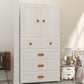 White Plastic Wardrobe Armoire with Legs Contemporary Wardrobe Closet Clearhalo 'Armoires & Wardrobes' 'armoires_wardrobes' 'Bedroom Furniture' 'furn' 'furn_armoires_wardrobes' 'Furniture' 6166232