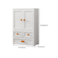 White Plastic Wardrobe Armoire with Legs Contemporary Wardrobe Closet Clearhalo 'Armoires & Wardrobes' 'armoires_wardrobes' 'Bedroom Furniture' 'furn' 'furn_armoires_wardrobes' 'Furniture' 6166233